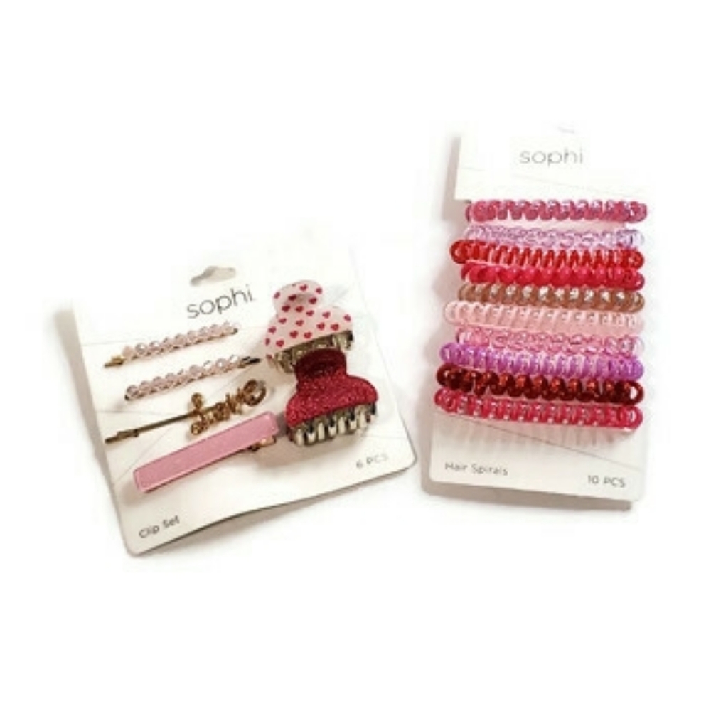 Sophi 2 Pack Of Hair Bow & Acc